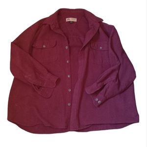 Canyon Guide Outfitters full button long sleeve front pocket flannel shirt.